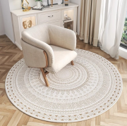 JESMARY - xưởng thiết kế thảm phòng khách tròn phong cách Bắc Âu